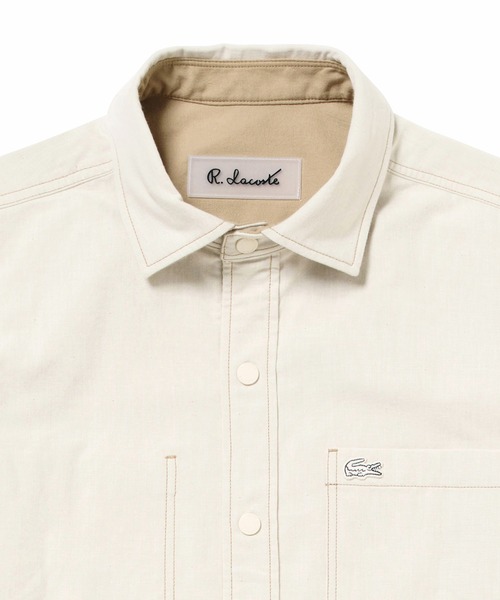 LACOSTE(ラコステ)の「カラーリバーシブルボタンダウンシャツ(シャツ/ブラウス・メンズ・ダークグリーン/ベージュ/ネイビー・39/41/40/42)」の13枚目の写真