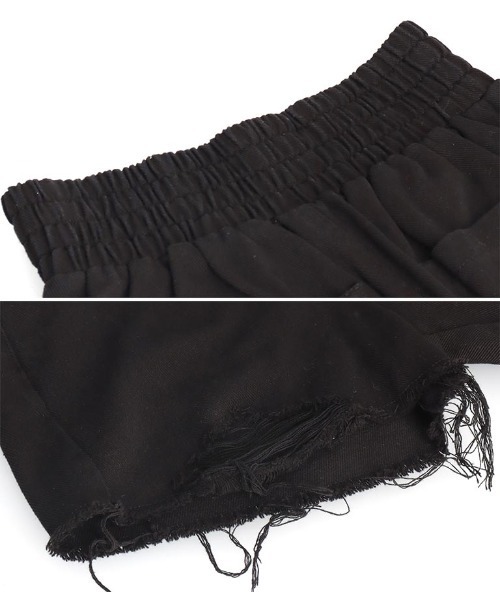 ANAP GｉRL（アナップガール）の「ハイウエストリングジップショートパンツ（その他パンツ・キッズ・ブルー/ライトブルー/ブラック・M/S/XS）」の18枚目の写真