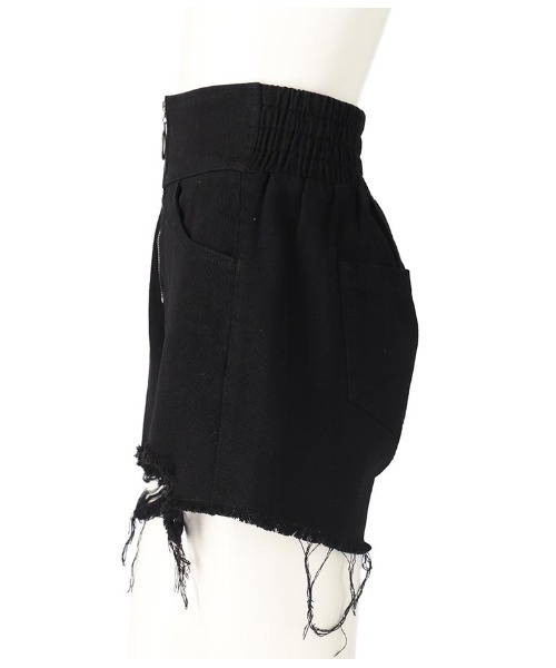 ANAP GｉRL（アナップガール）の「ハイウエストリングジップショートパンツ（その他パンツ・キッズ・ブルー/ライトブルー/ブラック・M/S/XS）」の20枚目の写真