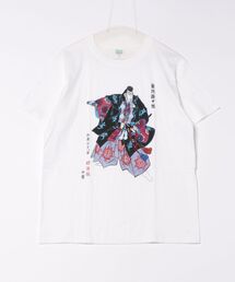 JIN plus（ジンプラス）の「勧進帳　JIN+ 　ホワイト半袖Tシャツ（Tシャツ/カットソー）」