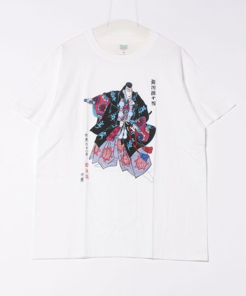 JIN plus(ジンプラス)の「勧進帳 JIN+ ホワイト半袖Tシャツ(Tシャツ/カットソー・メンズ・ホワイト系その他2/ホワイト系その他4/ホワイト系その他/ホワイト系その他3・MEDIUM/X-LARGE/SMALL/LARGE)」の4枚目の写真