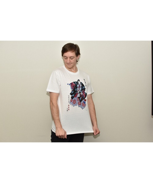 JIN plus(ジンプラス)の「勧進帳 JIN+ ホワイト半袖Tシャツ(Tシャツ/カットソー・メンズ・ホワイト系その他2/ホワイト系その他4/ホワイト系その他/ホワイト系その他3・MEDIUM/X-LARGE/SMALL/LARGE)」の5枚目の写真