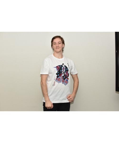 JIN plus(ジンプラス)の「勧進帳 JIN+ ホワイト半袖Tシャツ(Tシャツ/カットソー・メンズ・ホワイト系その他2/ホワイト系その他4/ホワイト系その他/ホワイト系その他3・MEDIUM/X-LARGE/SMALL/LARGE)」の6枚目の写真