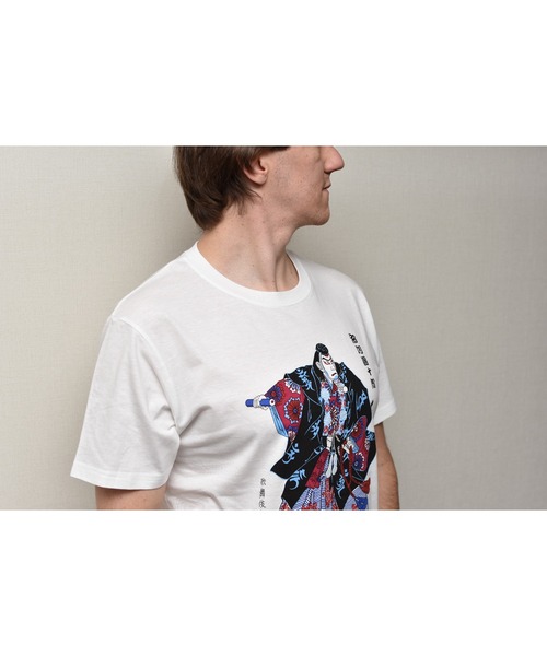 JIN plus(ジンプラス)の「勧進帳 JIN+ ホワイト半袖Tシャツ(Tシャツ/カットソー・メンズ・ホワイト系その他2/ホワイト系その他4/ホワイト系その他/ホワイト系その他3・MEDIUM/X-LARGE/SMALL/LARGE)」の8枚目の写真