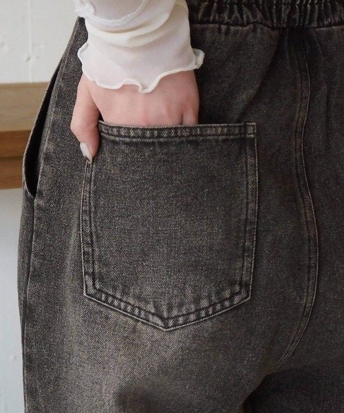 tiptop(ティップトップ)の「【web限定Sサイズあり】デニムオールインワン(サロペット/オーバーオール・レディース・ブラック/ダークブルー・S/M)」の12枚目の写真
