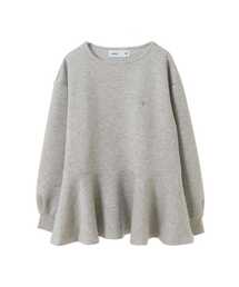 PEPLUM PULLOVER SWEAT