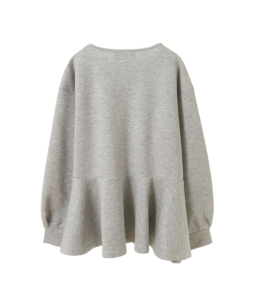 CONVERSE TOKYO（コンバーストウキョウ）の「PEPLUM PULLOVER SWEAT（スウェット・レディース・ホワイト/グレー/ブラック・FREE）」の4枚目の写真