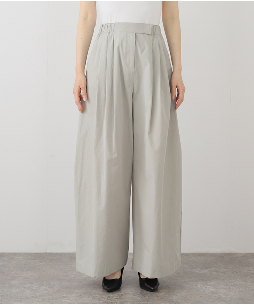AMOMENTO(アモーメント)の「【AMOMENTO / アモーメント】 THREE TUCK BANDING PANTS AM25SSW09PT(その他パンツ・レディース・グレー系その他・1)」の10枚目の写真
