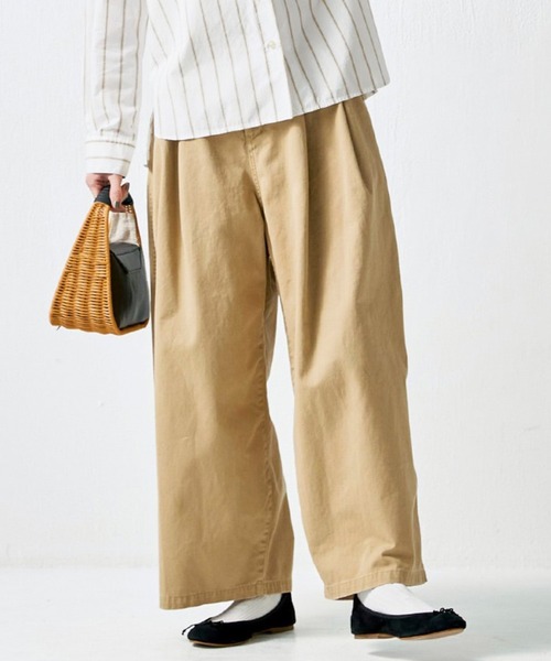 Sunny clouds（サニークラウズ）の「サニークラウズ　どんだけブカブカパン（その他パンツ・レディース・アイボリー/ネイビー/ベージュ・M/L/LL/3L）」の3枚目の写真