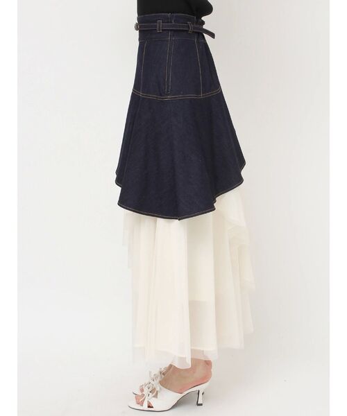 RESEXXY（リゼクシー）の「【WEB限定】チュールドッキングフレアスカート（スカート・レディース・ピンク/インディゴブルー/ライトブルー・FREE）」の8枚目の写真