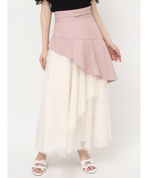 RESEXXY（リゼクシー）の「【WEB限定】チュールドッキングフレアスカート（スカート・レディース・ピンク/インディゴブルー/ライトブルー・FREE）」の17枚目の写真