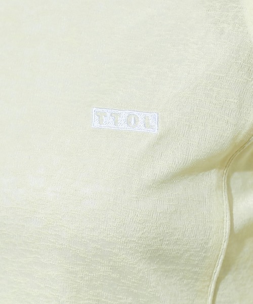 TTOL（トール）の「パイピングデザインシアートップス＜大きいサイズ有＞（Tシャツ/カットソー・レディース・イエロー/ブルー・M～Ｌ/L～LL/LL～3L）」の17枚目の写真