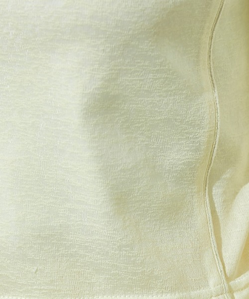 TTOL（トール）の「パイピングデザインシアートップス＜大きいサイズ有＞（Tシャツ/カットソー・レディース・イエロー/ブルー・M～Ｌ/L～LL/LL～3L）」の20枚目の写真