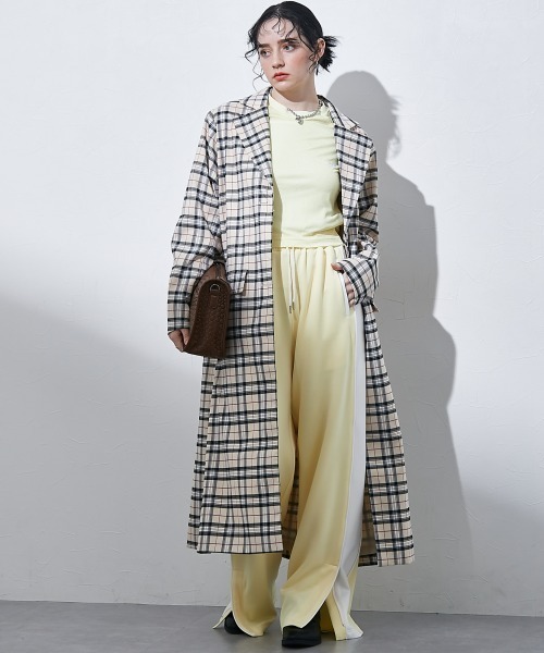 TTOL（トール）の「パイピングデザインシアートップス＜大きいサイズ有＞（Tシャツ/カットソー・レディース・イエロー/ブルー・M～Ｌ/L～LL/LL～3L）」の3枚目の写真