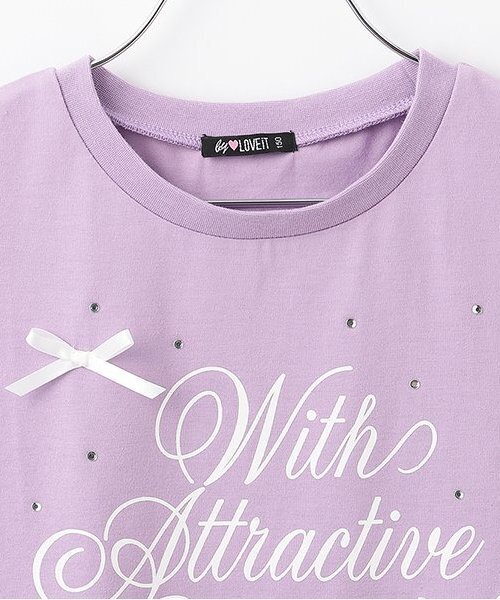 ビジューガーリーTシャツ（Tシャツ/カットソー）｜by LOVEiT