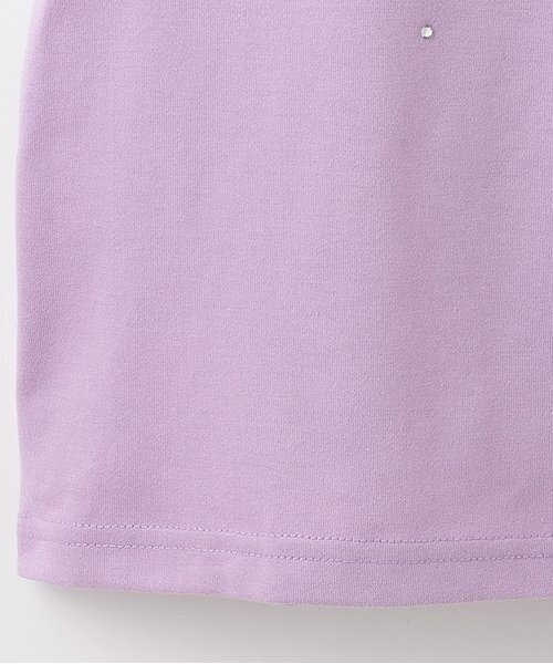 by LOVEiT（バイラビット）の「ビジューガーリーTシャツ（Tシャツ/カットソー・キッズ・ラベンダー/ブラック/オフホワイト・140cm/150cm/160cm/130cm/120cm）」の8枚目の写真