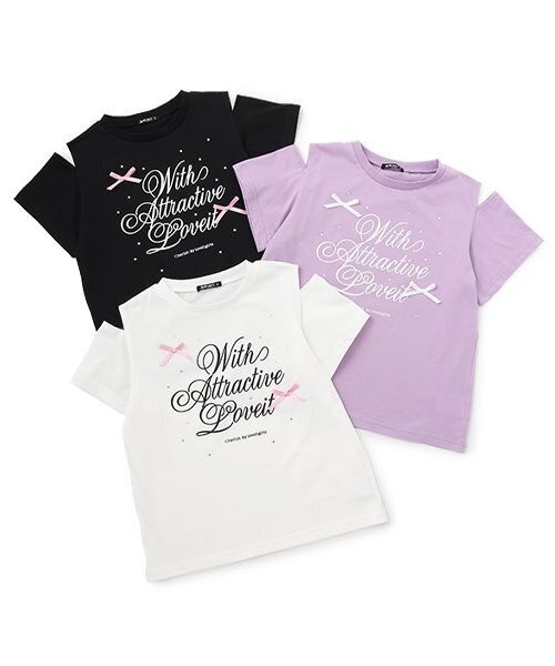 ビジューガーリーTシャツ（Tシャツ/カットソー）｜by LOVEiT