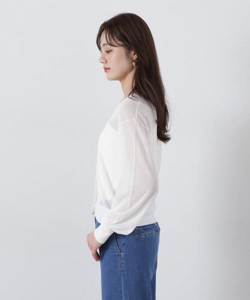 PROPORTION BODY DRESSING(プロポーションボディドレッシング)の「シアーカーディガン / 1215174400(カーディガン/ボレロ・レディース・ホワイト/ブラウン/レッド/ブラック・FREE)」の15枚目の写真
