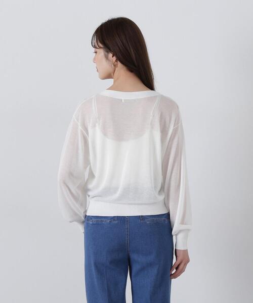 PROPORTION BODY DRESSING(プロポーションボディドレッシング)の「シアーカーディガン / 1215174400(カーディガン/ボレロ・レディース・ホワイト/ブラウン/レッド/ブラック・FREE)」の14枚目の写真