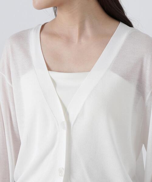 PROPORTION BODY DRESSING(プロポーションボディドレッシング)の「シアーカーディガン / 1215174400(カーディガン/ボレロ・レディース・ホワイト/ブラウン/レッド/ブラック・FREE)」の13枚目の写真