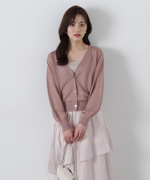 PROPORTION BODY DRESSING(プロポーションボディドレッシング)の「シアーカーディガン / 1215174400(カーディガン/ボレロ・レディース・ホワイト/ブラウン/レッド/ブラック・FREE)」の8枚目の写真