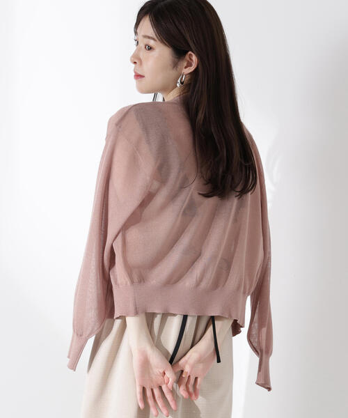 PROPORTION BODY DRESSING(プロポーションボディドレッシング)の「シアーカーディガン / 1215174400(カーディガン/ボレロ・レディース・ホワイト/ブラウン/レッド/ブラック・FREE)」の5枚目の写真