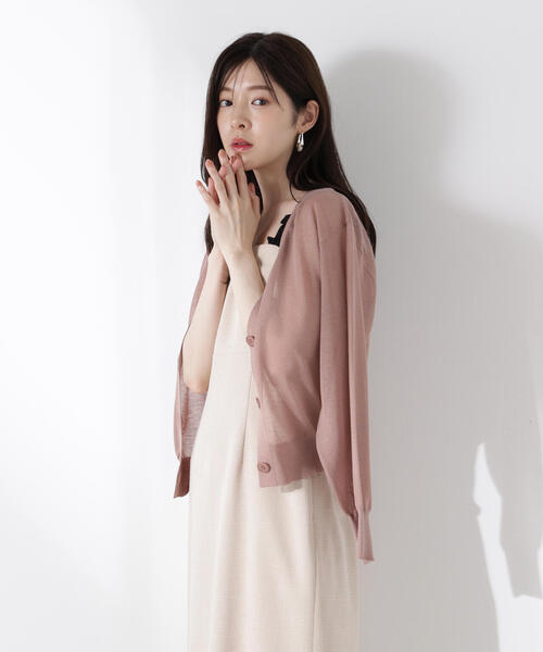 PROPORTION BODY DRESSING(プロポーションボディドレッシング)の「シアーカーディガン / 1215174400(カーディガン/ボレロ・レディース・ホワイト/ブラウン/レッド/ブラック・FREE)」の11枚目の写真