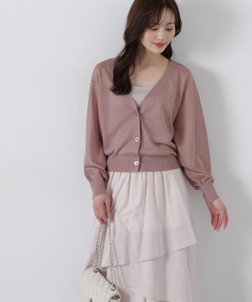 PROPORTION BODY DRESSING(プロポーションボディドレッシング)の「シアーカーディガン / 1215174400(カーディガン/ボレロ・レディース・ホワイト/ブラウン/レッド/ブラック・FREE)」の3枚目の写真