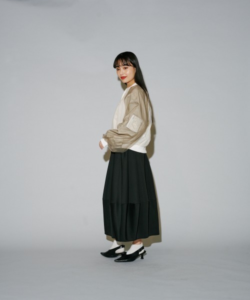 terrace(テラス)の「オーバーチュールブルゾン(ブルゾン・レディース・カーキ/ブラック/アイボリー・MEDIUM)」の16枚目の写真
