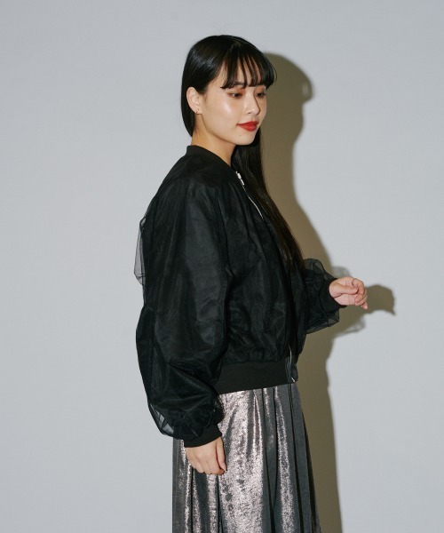 terrace(テラス)の「オーバーチュールブルゾン(ブルゾン・レディース・カーキ/ブラック/アイボリー・MEDIUM)」の21枚目の写真
