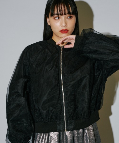 terrace(テラス)の「オーバーチュールブルゾン(ブルゾン・レディース・カーキ/ブラック/アイボリー・MEDIUM)」の22枚目の写真