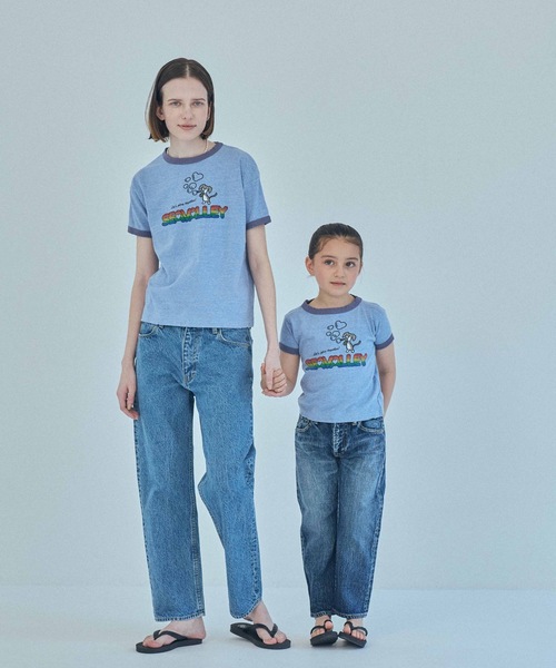 SEA（シー）の「RIKU リンガー TEE (SEAVALLEY)（Tシャツ/カットソー・レディース・グレー/ブルー/ホワイト・1/2）」の20枚目の写真