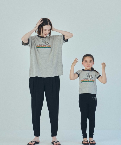 SEA（シー）の「RIKU リンガー TEE (SEAVALLEY)（Tシャツ/カットソー・レディース・グレー/ブルー/ホワイト・1/2）」の7枚目の写真