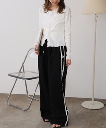 2WAYLace Cropped Top/レースモチーフ クロップドトップス 秋物 秋服 2026年秋冬