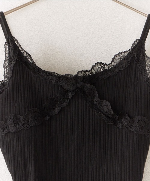 ROOPTOKYO(ループトウキョウ)の「2WAYLace Cropped Top/レースモチーフ クロップドトップス 秋物 秋服 2026年秋冬(アンサンブル・レディース・ブラック/ホワイト/グレー/ベージュ・FREE)」の12枚目の写真