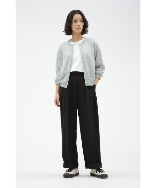 MARGARET HOWELL(マーガレットハウエル)の「COMPACT LINEN(その他パンツ・レディース・ナチュラル/ブラック・2/1/3)」の5枚目の写真
