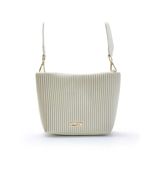 BARCOS（バルコス）の「【ICO JEENE】プリーツ2wayバッグ（ボディバッグ/ウエストポーチ・レディース・アイボリー/ブラック/ライトグリーン/ベージュ/ピンク系その他/ライトブルー・ONE SIZE）」の4枚目の写真