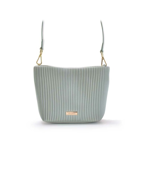 BARCOS（バルコス）の「【ICO JEENE】プリーツ2wayバッグ（ボディバッグ/ウエストポーチ・レディース・アイボリー/ブラック/ライトグリーン/ベージュ/ピンク系その他/ライトブルー・ONE SIZE）」の5枚目の写真