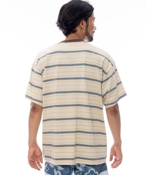 BILLABONG(ビラボン)の「BILLABONG メンズ BAXTER SS Tシャツ 【2025年春夏モデル】/ビラボンボーダー半袖Tシャツ(Tシャツ/カットソー・メンズ・ブラック/ブラウン系その他・LARGE/MEDIUM)」の6枚目の写真