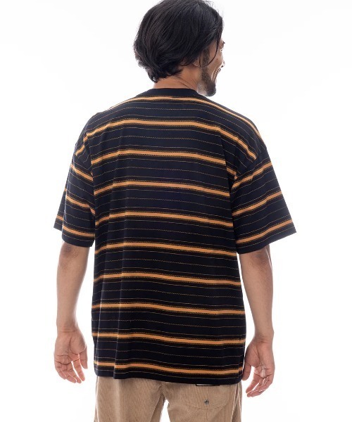 BILLABONG(ビラボン)の「BILLABONG メンズ BAXTER SS Tシャツ 【2025年春夏モデル】/ビラボンボーダー半袖Tシャツ(Tシャツ/カットソー・メンズ・ブラック/ブラウン系その他・LARGE/MEDIUM)」の3枚目の写真