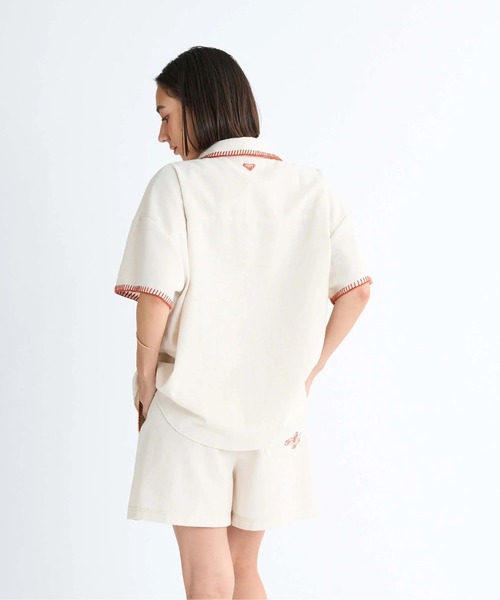 ROXY（ロキシー）の「SWEET DOODLES /ロキシーカバーアップシャツ（シャツ/ブラウス・レディース・ベージュ・LARGE）」の9枚目の写真