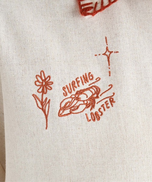 ROXY（ロキシー）の「SWEET DOODLES /ロキシーカバーアップシャツ（シャツ/ブラウス・レディース・ベージュ・LARGE）」の6枚目の写真