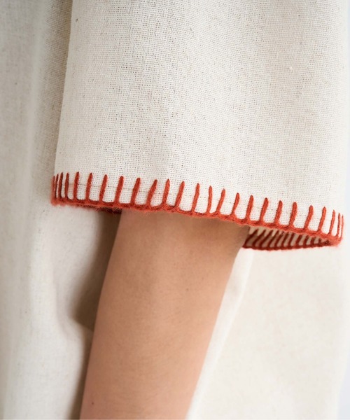 ROXY（ロキシー）の「SWEET DOODLES /ロキシーカバーアップシャツ（シャツ/ブラウス・レディース・ベージュ・LARGE）」の5枚目の写真