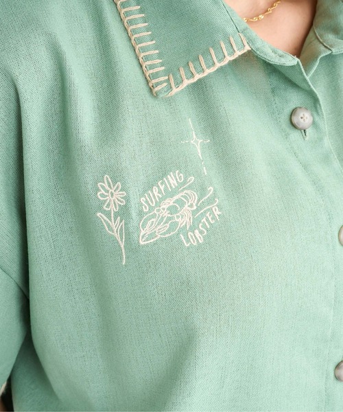 ROXY ジャンパー ベージュ ロゴ刺繍 レディース
