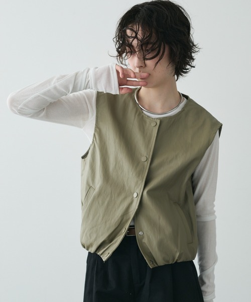 【関税込み】rag & bone タン Priya ベスト セール】ビーガンレザーバルーンベスト(ベスト)|Trish