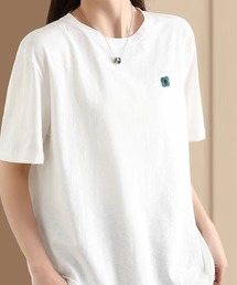 ロゴデザインシンプル半袖Tシャツ (SS)