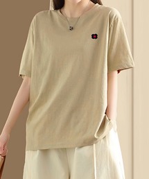 ロゴデザインシンプル半袖Tシャツ (SS)