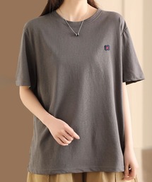 ロゴデザインシンプル半袖Tシャツ (SS)