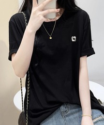 ロゴデザインシンプル半袖Tシャツ (SS)