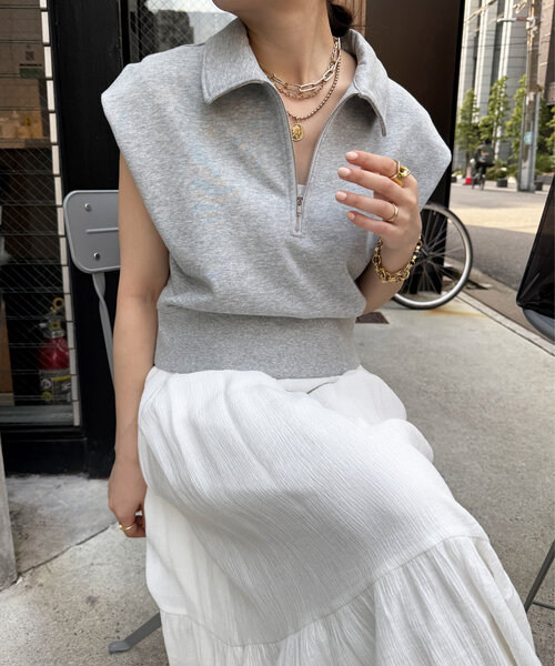 セール】ハーフジップスウェット＋ワンピースセット（ワンピース